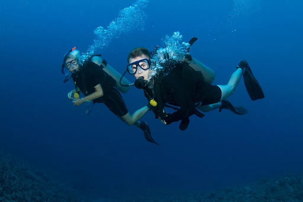 diving